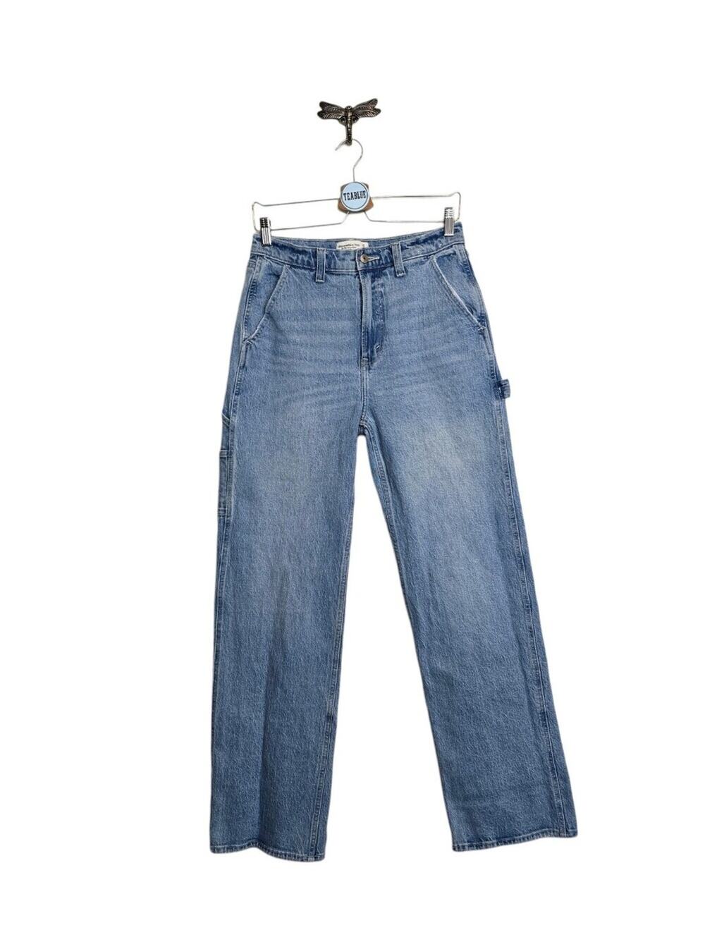 Abercrombie & Fitch The '90s Relaxed Jean High Rise Carpenter 28/6L Tall Long